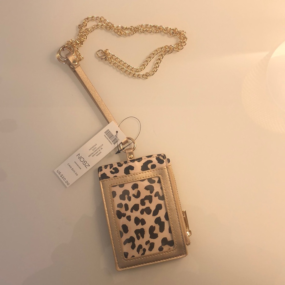 Leopard Print ID Lanyard
